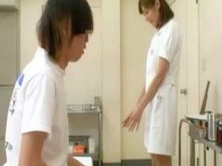 Nippon Nurses' Sex Technique for Faster Cum with Pussy Display